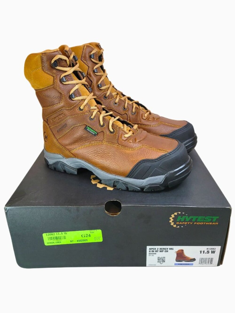 Hytest Apex 2 Men's 11.5 W  Metatarsal Guard Nano Toe 8' Safety Work Boots NEW